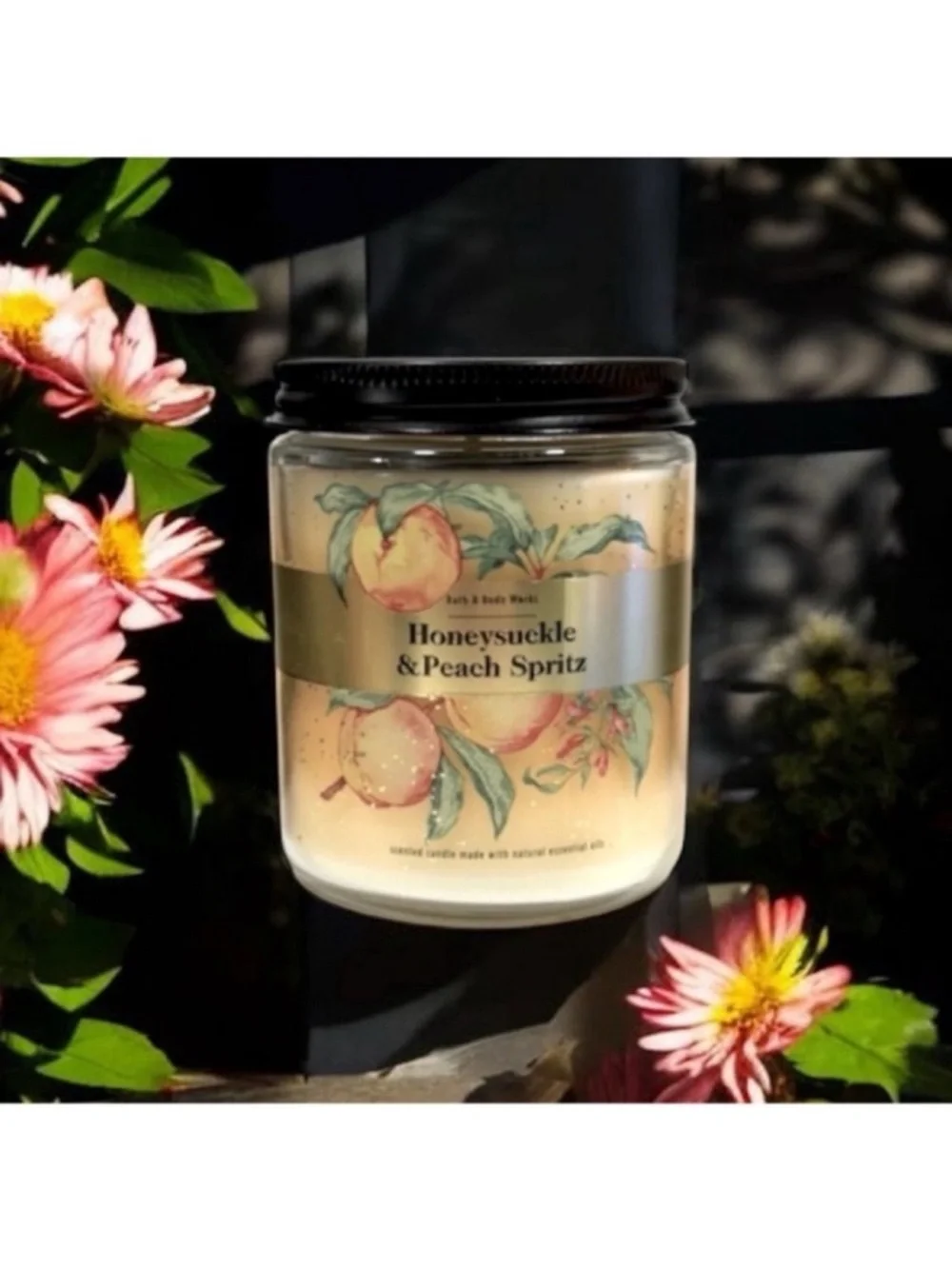 Honeysuckle and Peach Spritz Candle